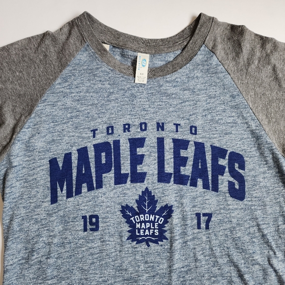 NHL Bulletin Toronto Maple Leafs 3/4 Sleeve TShirt Unisex - Picture 3 of 6